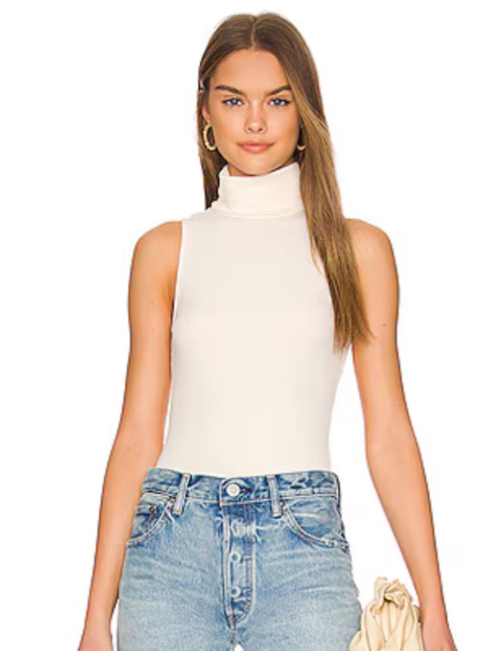 SHOW ME YOUR MUMU Turtle Bodysuit in Cream Rib
Knit Cream Fall Layering